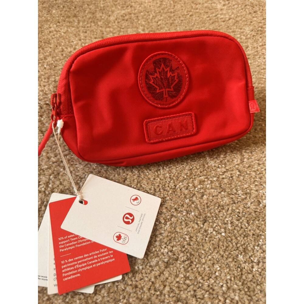 LULULEMON Team Canada Future Legacy Mini Belt Bag Red 2024 Paris Olympics NWT